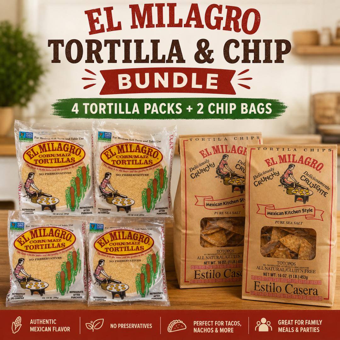 Family Taco Night Bundle – Corn Tortillas & Chips